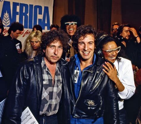 Bob Dylan And Bruce Springsteen At The We Are The World Recording