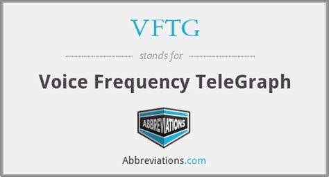 Vftg Voice Frequency Telegraph