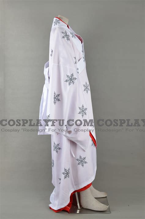 Custom Miku Cosplay Costume Snow Kimono From Vocaloid