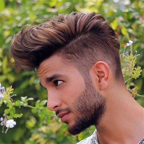 Taper Fade Textured Thick Comb Over Menstyle Medium Length Hairstyles
