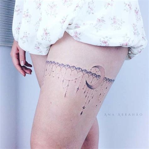 make your body even sexier with these garter tattoo ideas for thigh