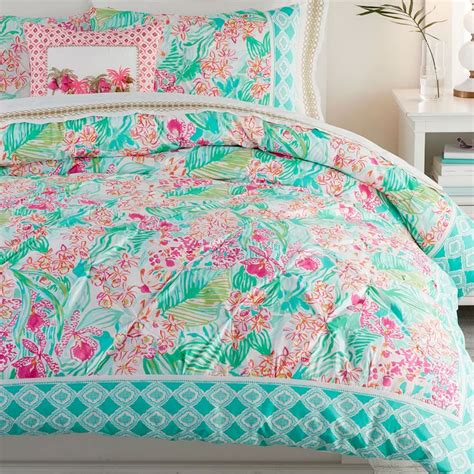 Lilly Pulitzer Orchid Border Girls Duvet Cover Pottery Barn Teen