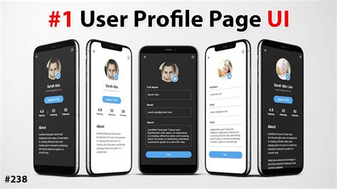 Flutter Tutorial User Profile Page Ui 2021 12