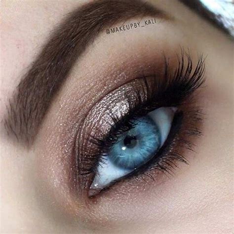 Neutral Shimmery Eye Makeup For Blue Eyes Simple Eye Makeup Eye