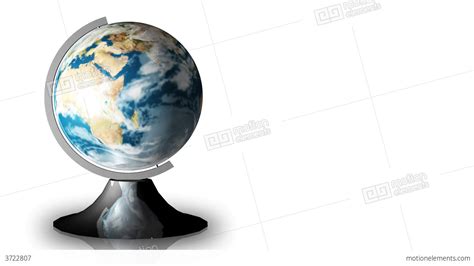Animation Of A Turning Globe And A Stand Stock Animation 3722807