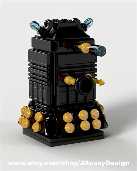 Doctor Who Tv Block Head Brick In The Wall Eggo Custom Lego Dalek