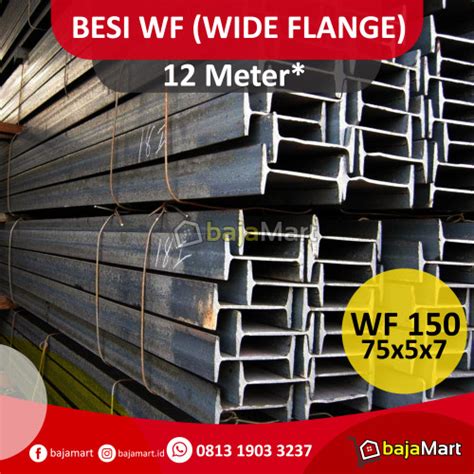 Jual Besi Wf Varian Ukuran 150 200 250 300 350 400 Panjang 12 Meter