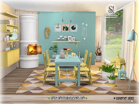 The Sims Resource Scandifever Dining Room