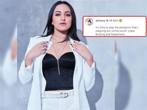 After Leaving Twitter Sonakshi Sinha Raised Voice Against Cyber Bullying Joined Mumbai Police