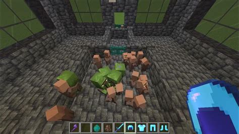 Minecraft How To Spawn And Put Armor On A Baby Zombie Villager No