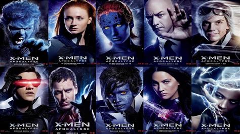 New Character Posters For X Men Apocalypse Collider Youtube