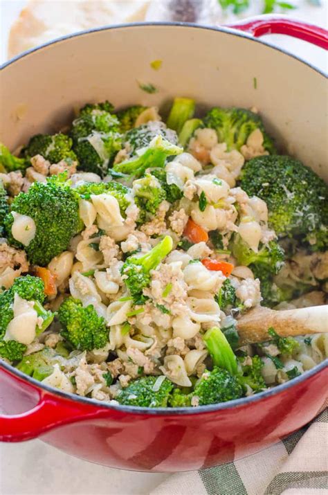 Ground Turkey And Broccoli Pasta Recipe IFoodReal Com
