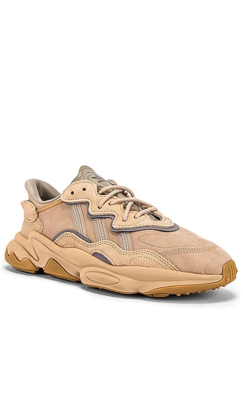 Adidas Originals Adidas Ozweego Lace In St Pale Nude And Light Brown And Solar Red Modesens