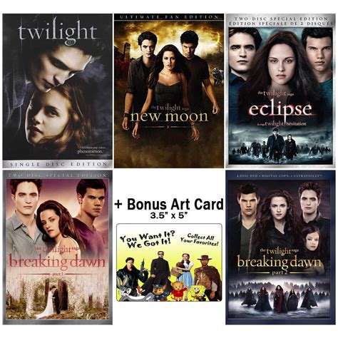 The Complete Twilight Saga Collection Movies 1 5 Bonus