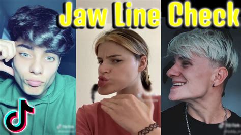 It shows you are healthy, having low amounts of bodyfat and exercising. Jawline Check TikTok Compilation! - YouTube