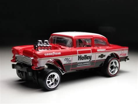 Hot Wheels 55 Chevy Bel Air Gasser Custom Real Rubber Tires Etsy