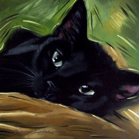 Paintings From The Parlor Lisas Black Cats Lucy And Leo Custom Cat