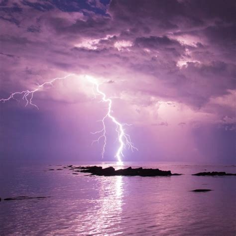 Lightning And Purple Sunset Pfp Avatar Abyss