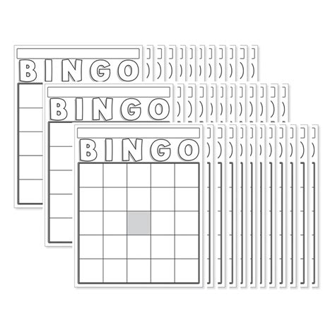 Hygloss Products Blank Bingo Cards White Hyg87130 Supplyme