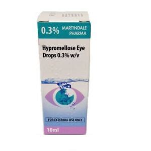 Benzalkonium chloride, cetrimide, disodium edetate. Hypromellose 0.3% Eye Drops Artificial Tears For Dry Eyes ...