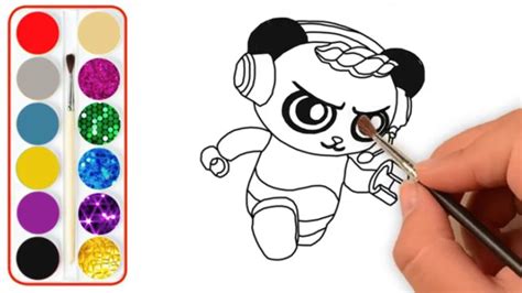 Red titan is ready to save the day! Learn Colors, Coloring Tag with Ryan Game Combo Panda ...