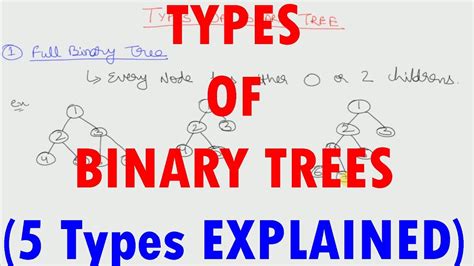 Types Of Binary Tree 5 Types Youtube