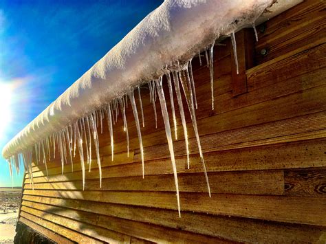 Free Stock Photo Of Cabin Frozen Icicles