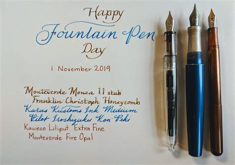 Happy Fountain Pen Day R Fountainpens