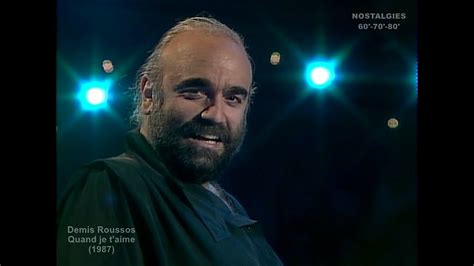 Demis Roussos Quand Je Taime 1987 Youtube