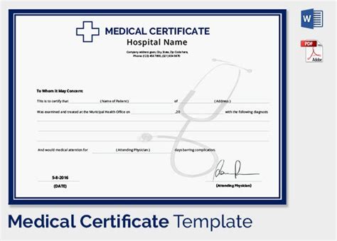 Stunning Australian Doctors Certificate Template Sparklingstemware