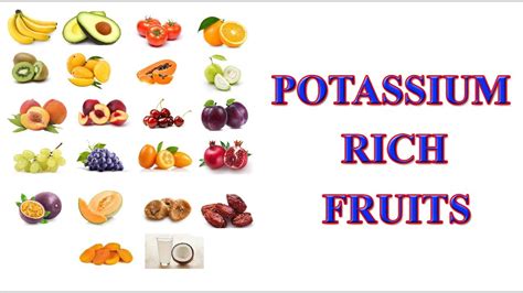 Potassium Rich Fruits Youtube