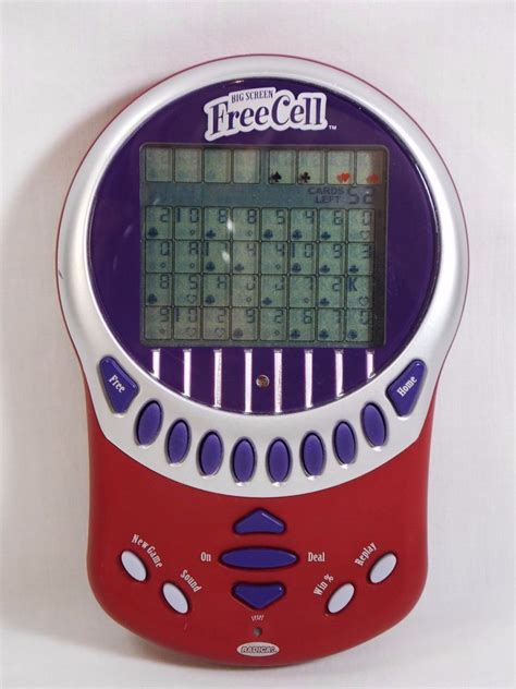Big Screen Cell Electronic Radica Handheld Solitaire Model 75008 Rt5