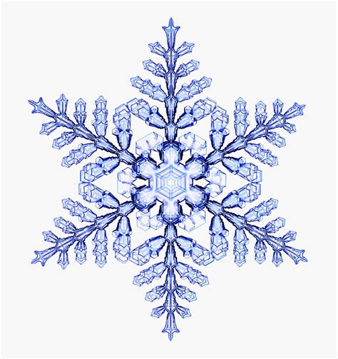 Snowflakes Png Background Image Six Fold Symmetry Snowflake
