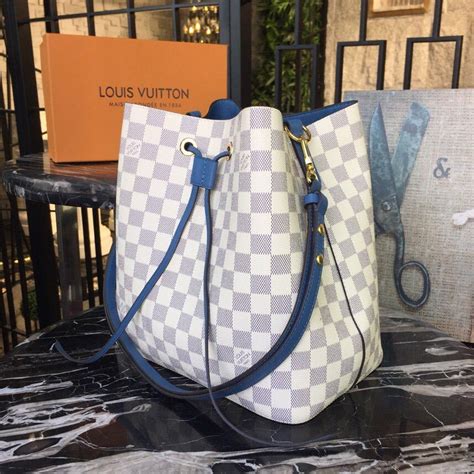 Louis Vuitton Neonoe Bucket Bag Damier Azur Canvas Springsummer 2019