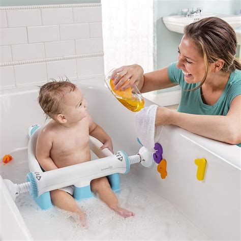In the bathtub, you have to. Baby Bathtub Seat With Backrest Suction Cups To Side Of ...