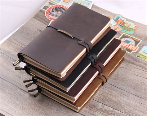 Refillable Leather Travelers Notebook Handcrafted
