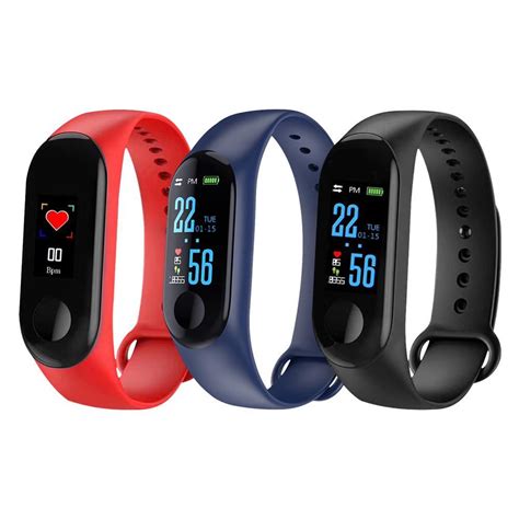 New M Color Screen Smart Bracelet Fitness Tracker Heart Rate Blood Pressure Monitor Waterproof