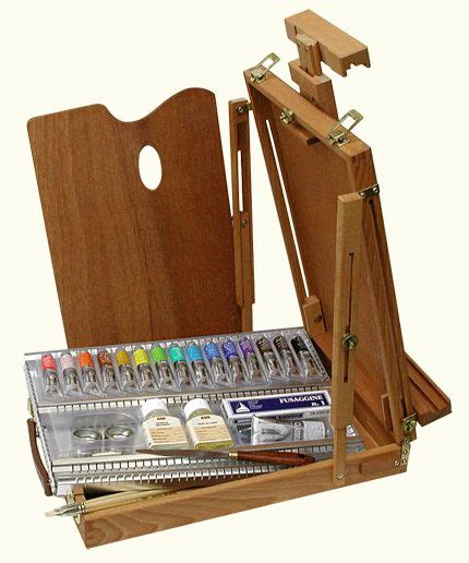 Maimeri Classico Oil Paint Table Easel Beechwood Box Set Wood Art