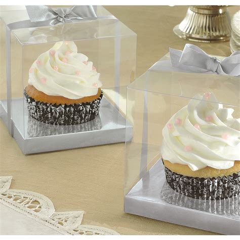 Silver Individual Cupcake Boxes 20ct Party City