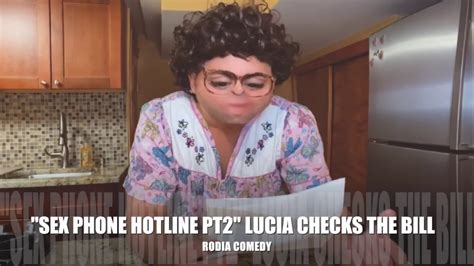 “sex Phone Hotline” Pt 2 Zia Lucia Checks The Bill By Rodia Comedy Youtube