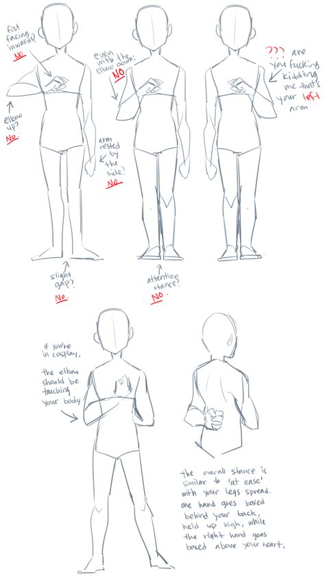 How To Correctly Pose In Fanart And Cosplay The Snk Salute Art Tutorials Drawing Art