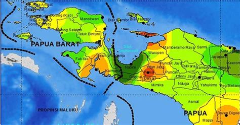 Peta Indonesia Lengkap Dengan Nama Provinsi Papua Barat IMAGESEE