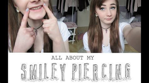 All About My Smiley Piercing Lippenbändchen Piercing Youtube