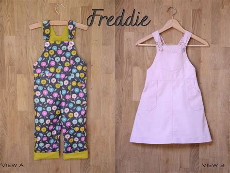 Childrens Freddie Dungarees And Dress The Fold Line Girls Clothes
