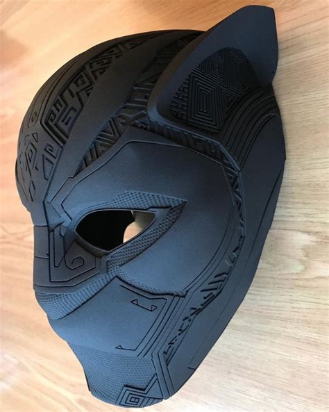 3d Printed Black Panther Mask 2018 Marvel