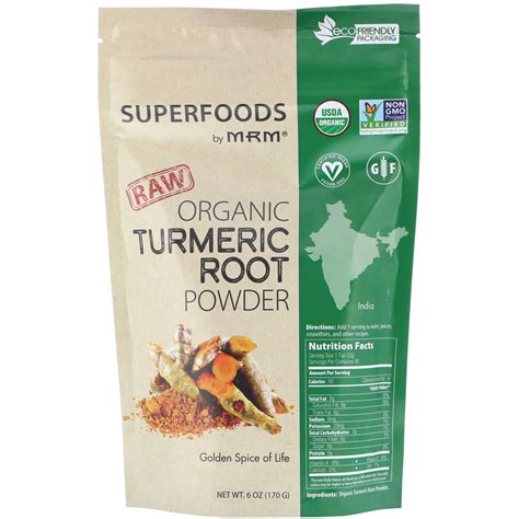 Mrm Raw Organic Turmeric Root Powder Oz G Walmart Com