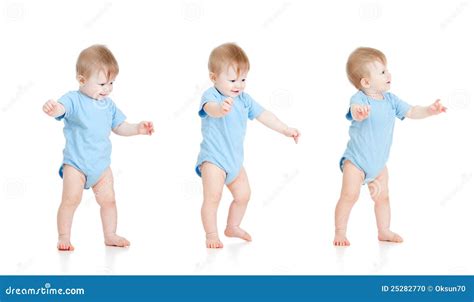 Reeks Babys Eerste Stappen Stock Foto Image Of Weinig Onschuld