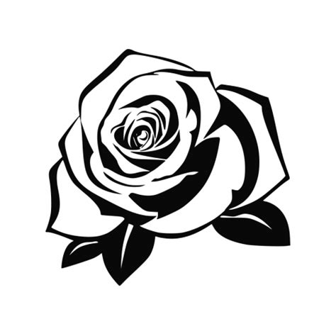 Silhouette Royalty Free Rose Silhouette Png Download 500500 Free