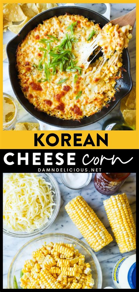 Korean Cheese Corn Damn Delicious Recipe Korean Side Dishes Food