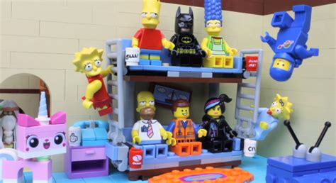 Simpsons Lego Brick Couch Gag